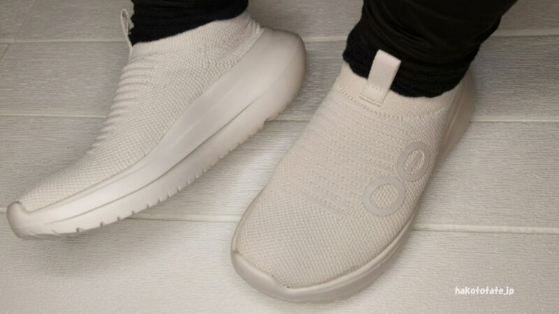 ウーマイゼンのソールがわかるように撮った写真